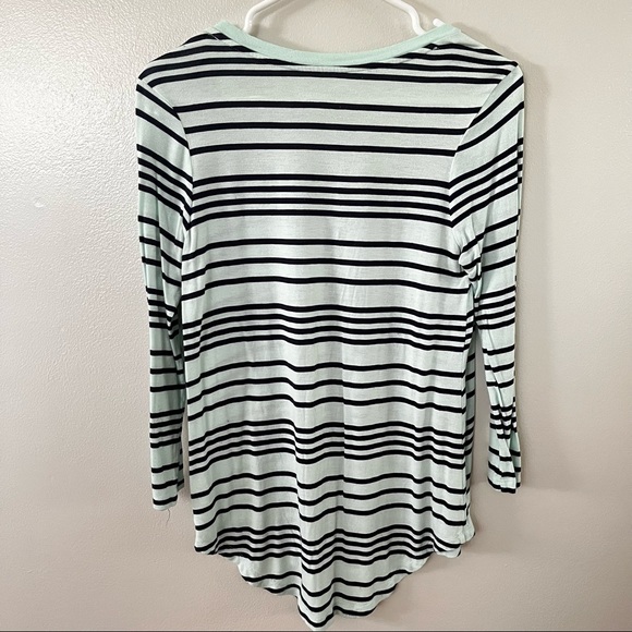 Merona Mint Navy Striped Tunic - Picture 2 of 5